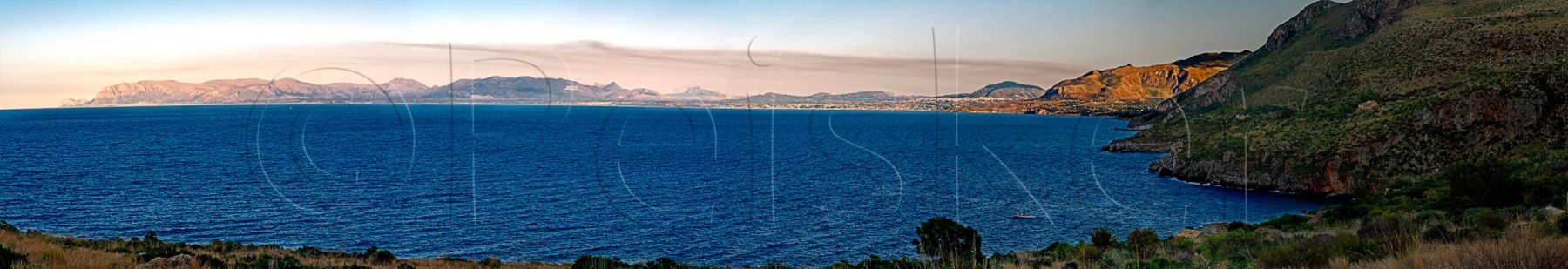 Panorama Küste am Zingaro Nationalpark, Sizilien