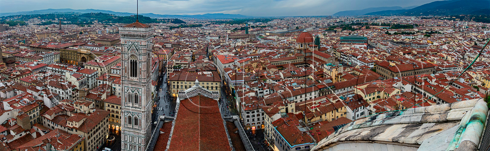 Panorama Florenz, Italien