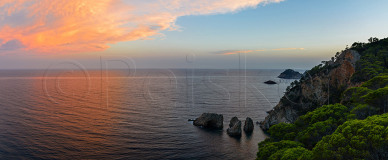 Abend am Cala Bona, Costa Brava, Spanien